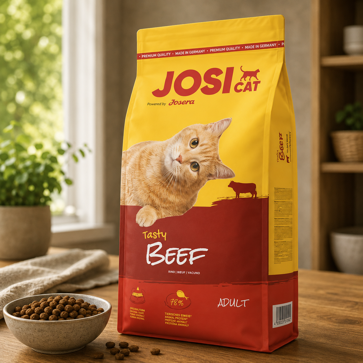 Josera P JosiCat Tasty Beef Dry Cat Food, 1,9kg