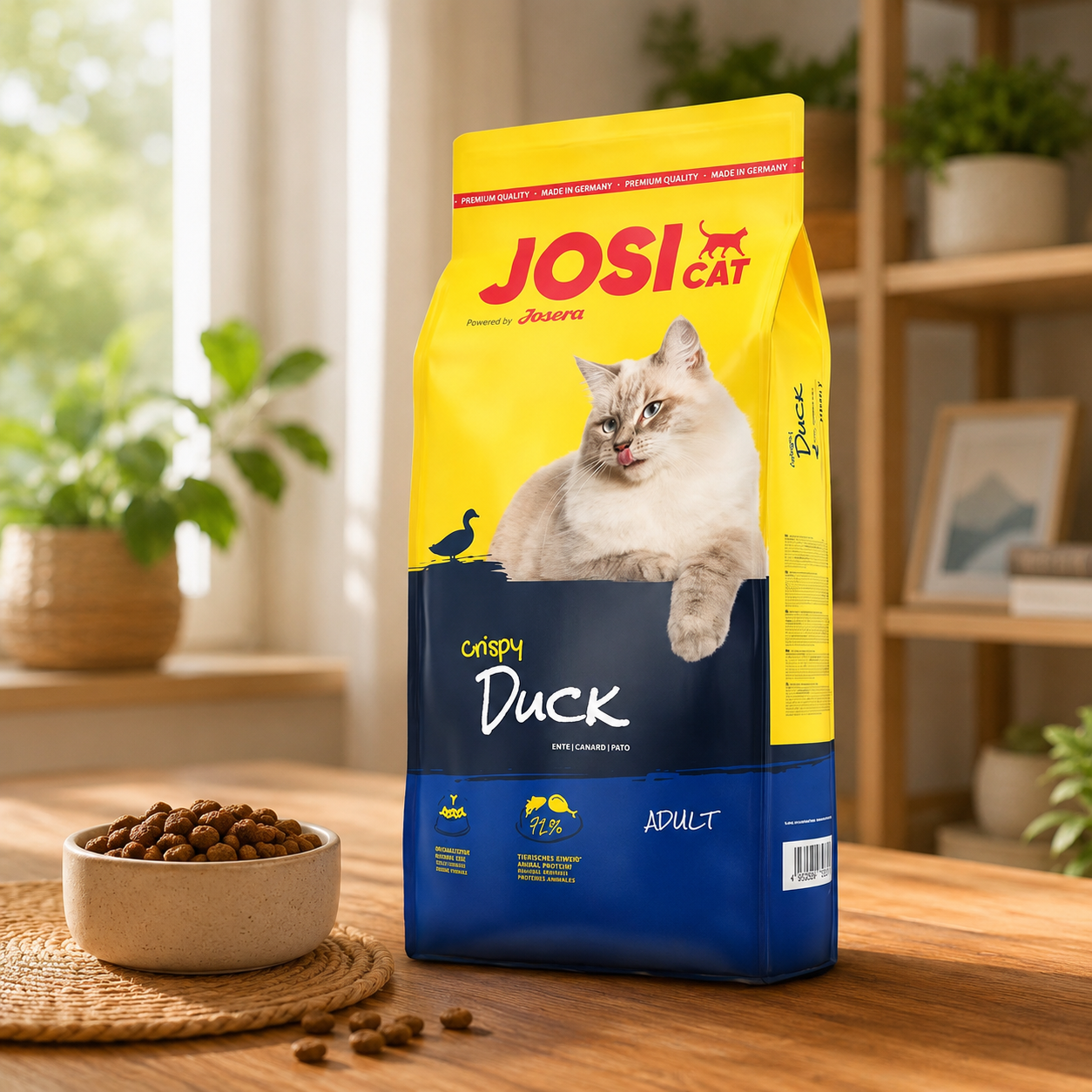 Josera P JosiCat Crispy Duck Dry Cat Food, 1,9kg