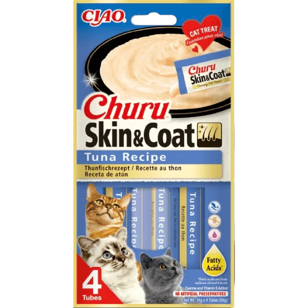 Churu Skin&Coat Puree Cat Tuna 14GX4 N12