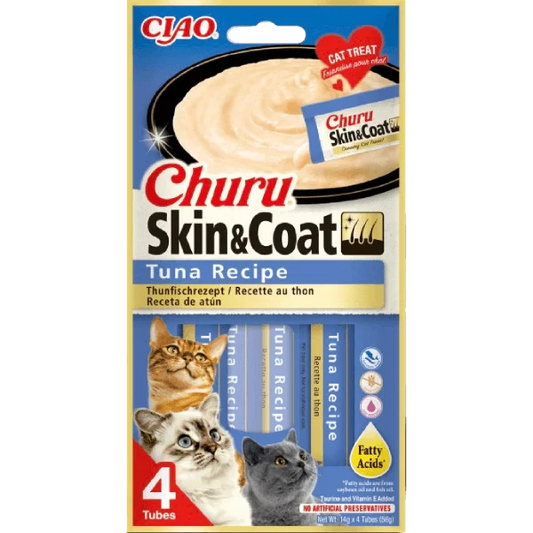 Churu Skin&Coat Puree Cat Tuna 14GX4 N12