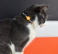 Load image into Gallery viewer, Dashi Stripes3 ORANGE&BLACK Cat Collar
