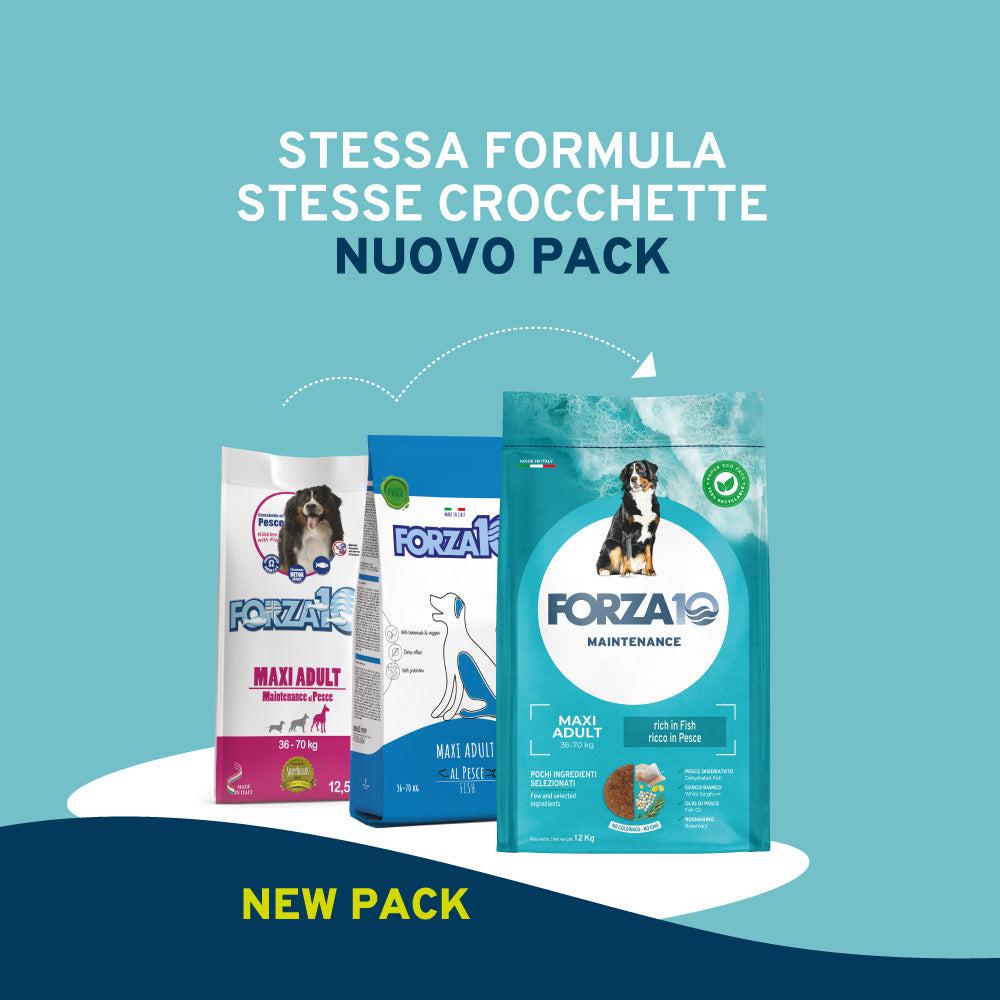 Forza10 Maxi Adult Maintenance ar zivi sausā barība liela izmēra suņiem (36-70kg), 12kg