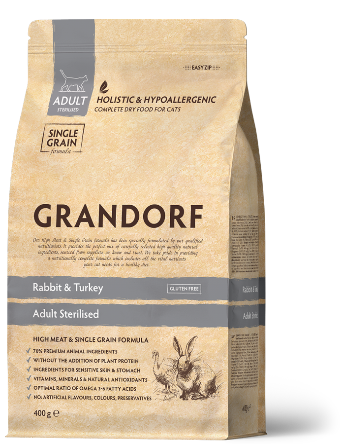 Grandorf Rabbit & Turkey Adult Sterilised 2kg