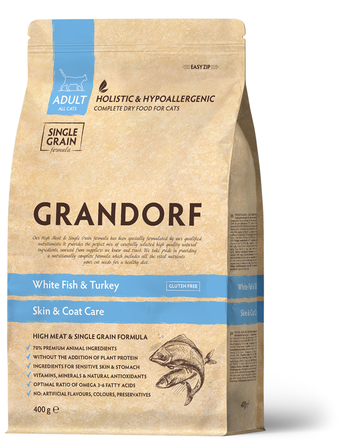 Grandorf White Fish Adult Skin & Coat 400g
