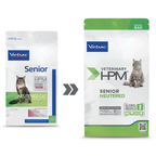 Virbac HPM Cat Senior Alimento seco para gatos castrados con cerdo, 0,4 kg