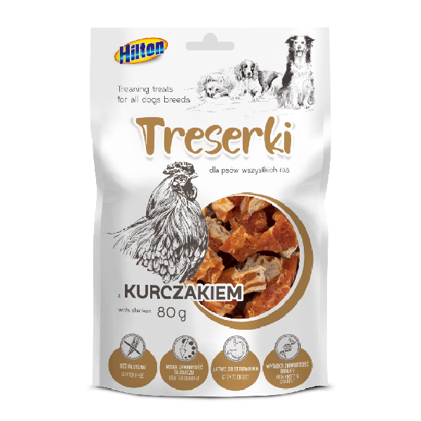 Hilton Training Treats For All Dogs With Chicken, 80g