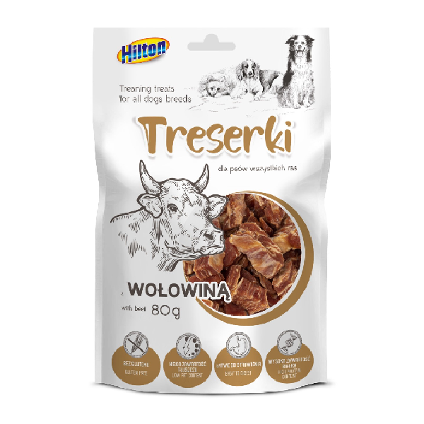 Hilton Training Treats For All Dogs With Beef, 80g