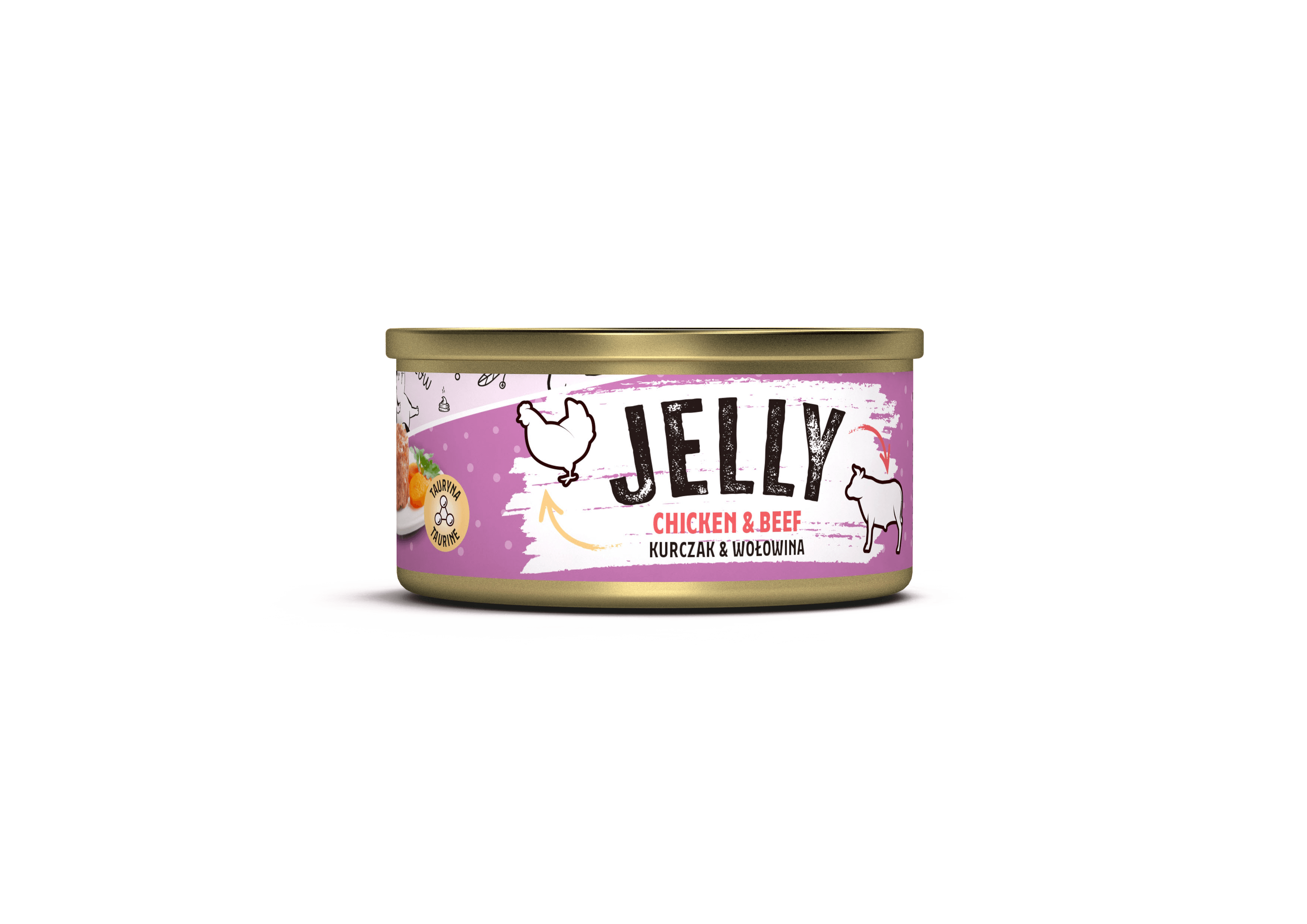 Mr. Bandit Jelly with Chicken and Beef Wet Cat Food, 80g
