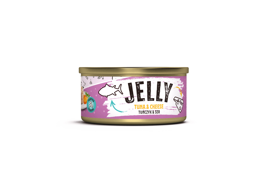 Mr. Bandit Jelly mit Thunfisch und Käse Nassfutter für Katzen, 80 g