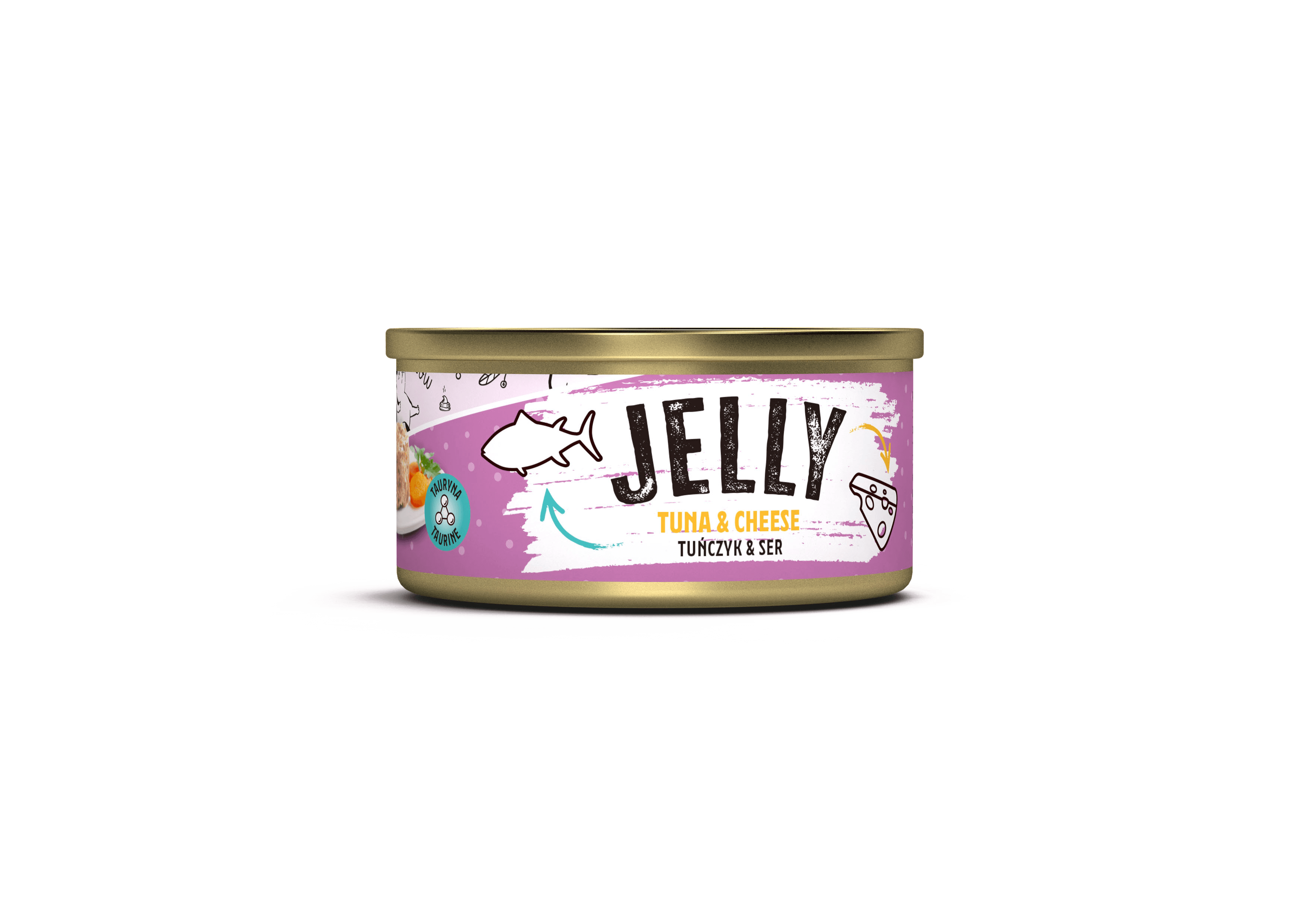Mr. Bandit Jelly mit Thunfisch und Käse Nassfutter für Katzen, 80 g