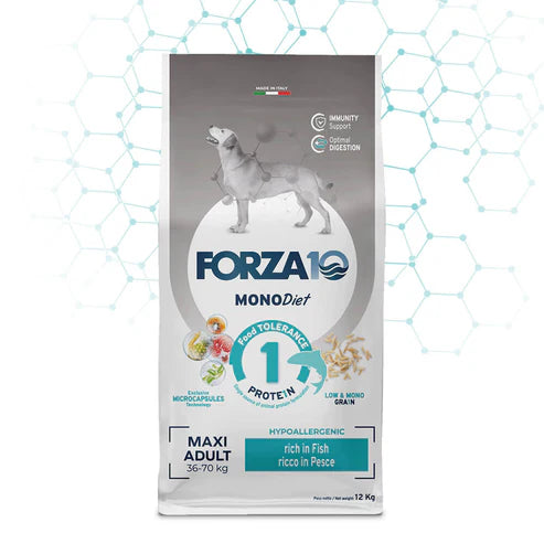 Forza10 MonoDiet Maxi Adult Dry Dog Food with Fish, 12 kg