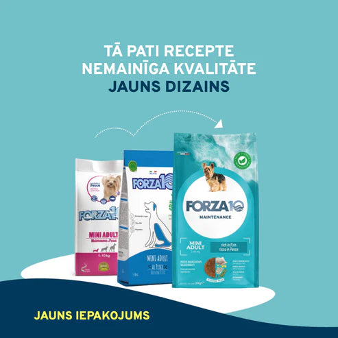 Forza10 Mini Adult Maintenance Sausā barība pieaugušiem maza izmēra suņiem ar zivi, 2kg