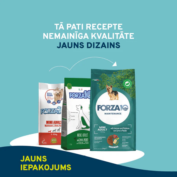 Forza10 Mini Dog Adult Alimento seco de mantenimiento con venado y patatas, 2 kg