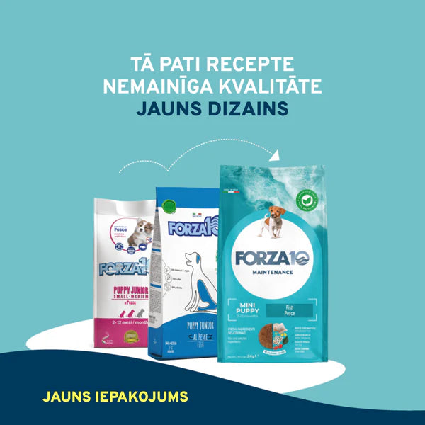 Forza10 Puppy Junior Mantenimiento Pienso Seco Con Pescado Pequeño/Mediano, 2kg