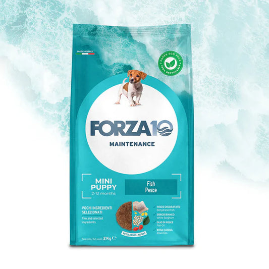 Forza10 Puppy Junior Maintenance small/medium Sausā barība suņiem ar zivi, 2kg