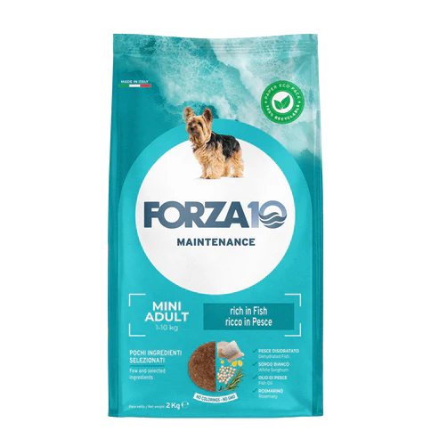 Forza10 Mini Dog Adult Maintenance Dry Dog Food with Fish, 2kg