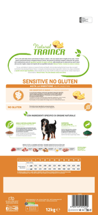 Natural Trainer Sensitive Dry Dog Food For Medium and Maxi Adult, 12kg