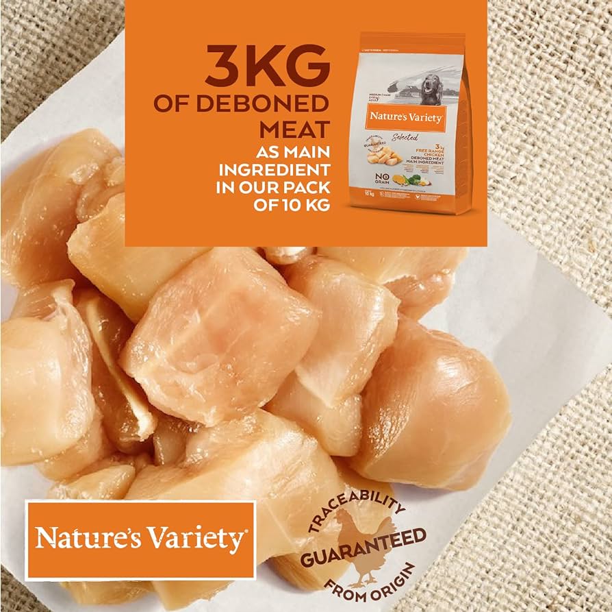 Nature's Variety Selected Medium and Large Adult Dog with Chicken, 12kg