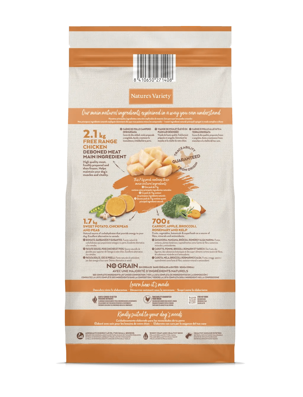 Nature's Variety Selected Mini Adult Dog, with Chicken, Dry Dog Food, 7 kg