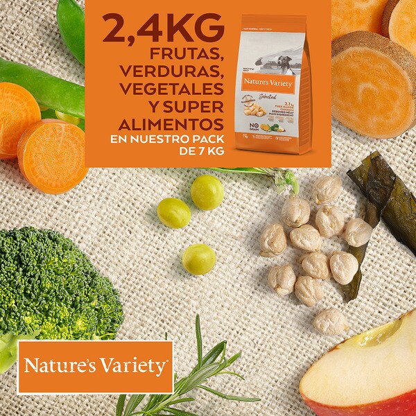 Nature's Variety Selected Mini Adult Dog, Freilandhuhn, Trockenfutter für Hunde, getreidefrei, 7 kg
