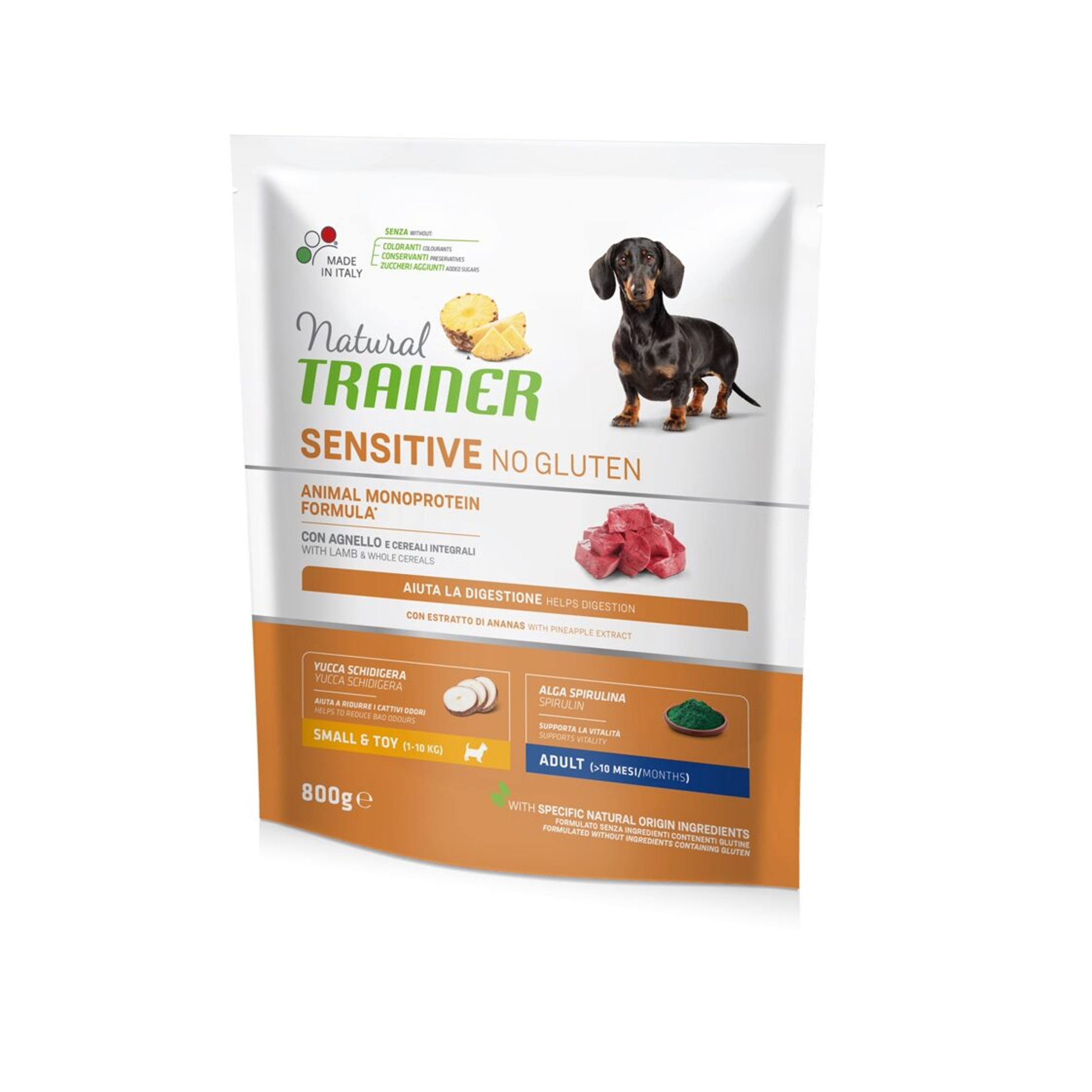 Natural Trainer Mini Adult Sensitive Cordero Alimento seco para perros, 2 kg