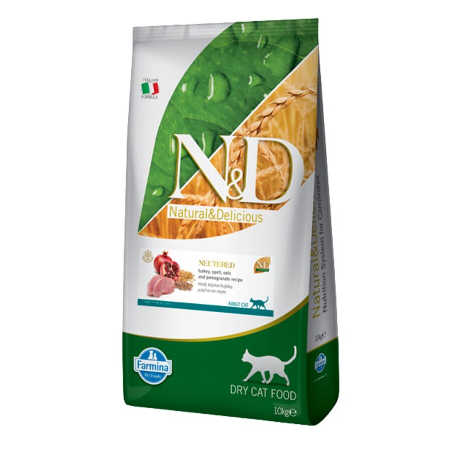 N&D CAT ANCESTRAL GRAIN TURKEY POMEGRANATE NEUTERED 10KG