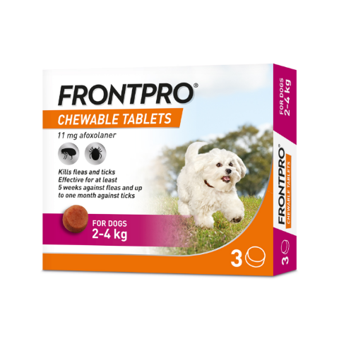 FRONTPRO 11 mg Chewable Tablet for Dogs (2–4 kg), N1 (1 tablet)