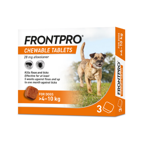 FRONTPRO 28 mg Chewable Tablet for Dogs (4-10 kg), N1 (1 tablet)