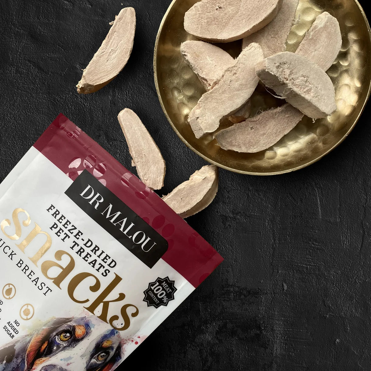 Dr Malou Freeze-Dried Meat Cubes with Duck Breast for Dogs, 50g