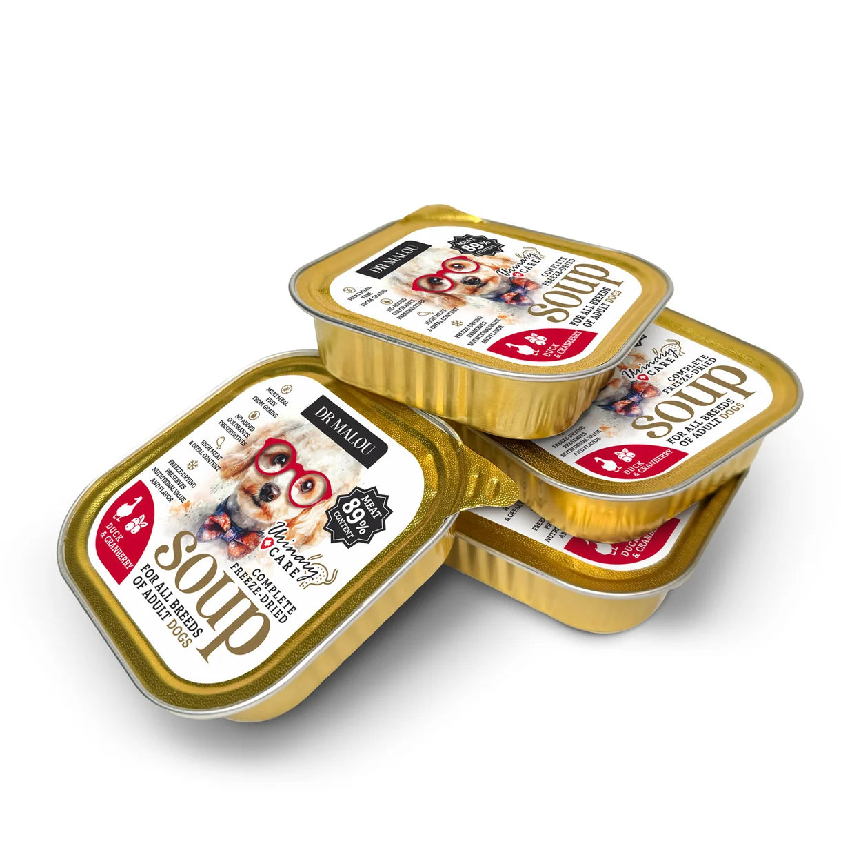 Dr Malou Freeze-Dried Soup for Dogs with Duck & Cranberries Urinary, 12 g