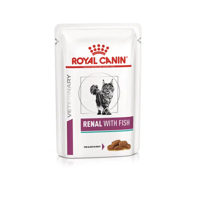 ROYAL CANIN® Veterinary Renal With Fish Thin Slices In Gravy Cat Wet Food, 85 g