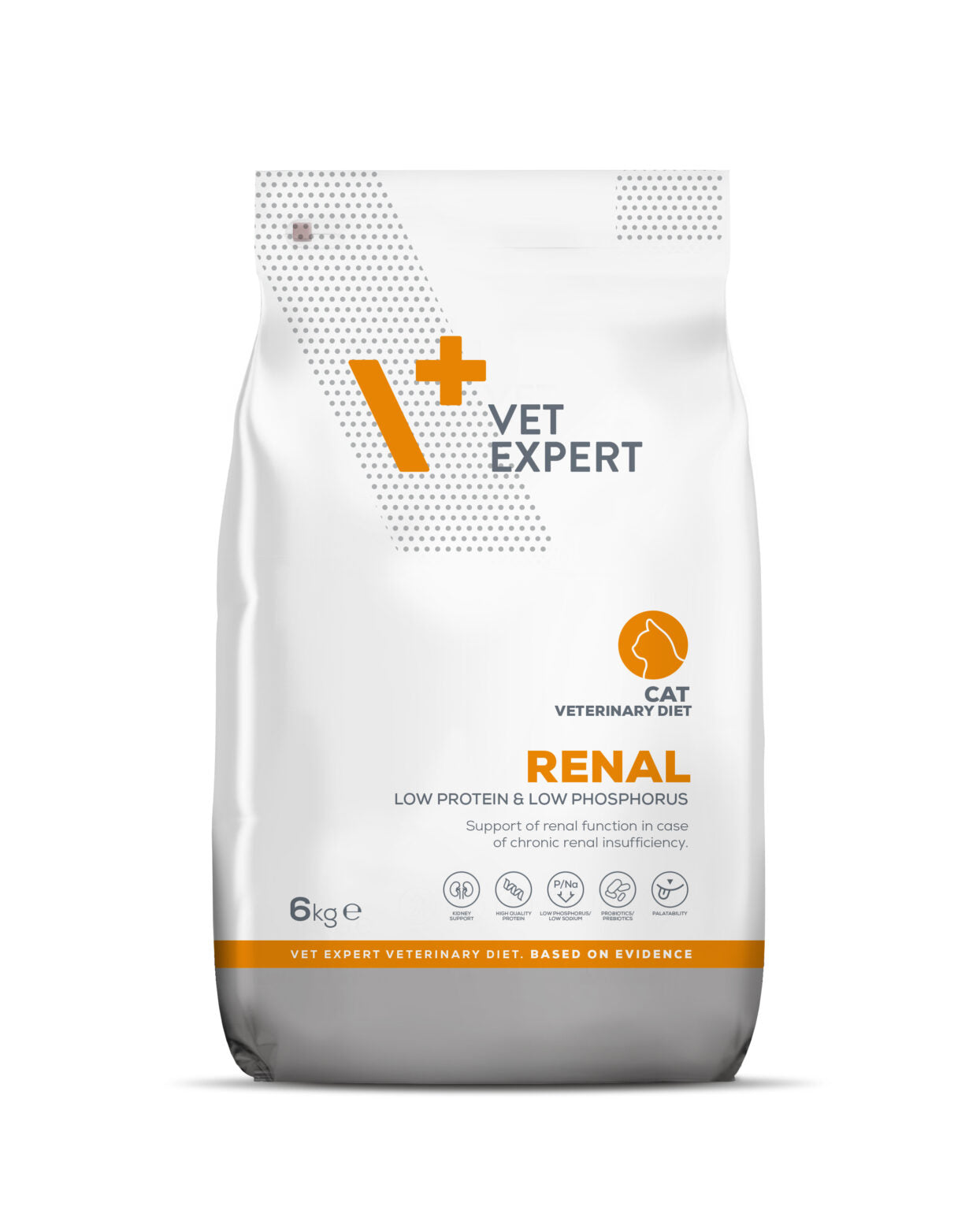 Vet Expert Renal zur Unterstützung der Nierenfunktion, Trockenfutter für Katzen, 6 kg