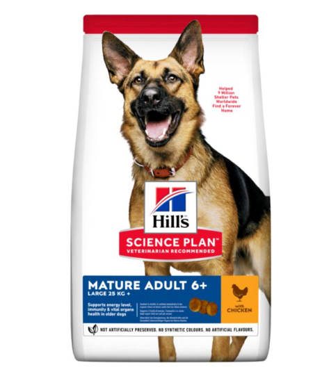 Hill's Science Plan Large Breed Mature Adult Dry Dog Food With Chicken, 14kg