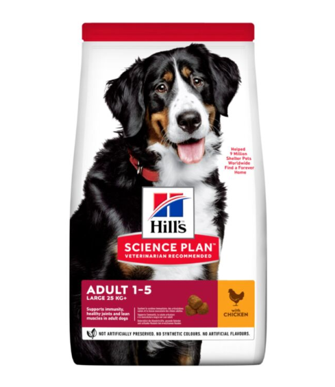 Hill's Science Plan Adult Large Breed Trockenfutter für Hunde mit Huhn, 14 kg