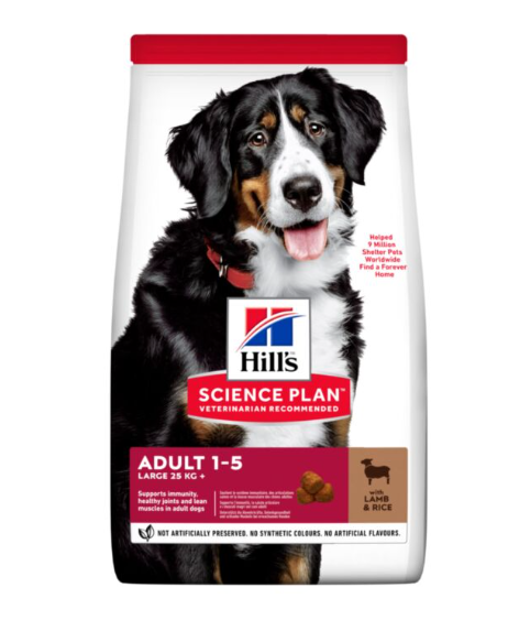 Hill's Science Plan Adult Large Breed Trockenfutter für Hunde mit Lamm und Reis, 14 kg