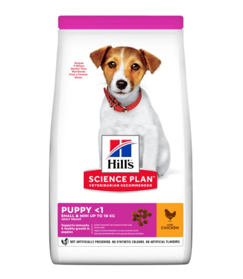 Hill's Science Plan Puppy Small & Mini Breed Trockenfutter für Hunde mit Huhn, 1,5 kg