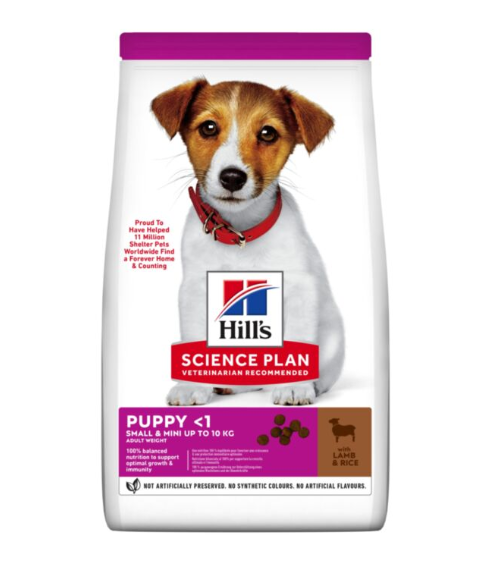 Hill's Science Plan Puppy Small & Mini Breed Dry Dog Food with Lamb and Rice, 1.5 kg