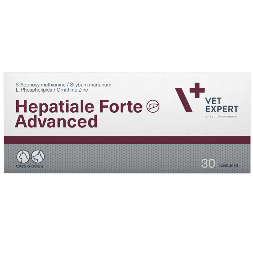 Vetexpert Hepatiale Forte Advanced N30 for Dogs and Cats to Support Liver Function