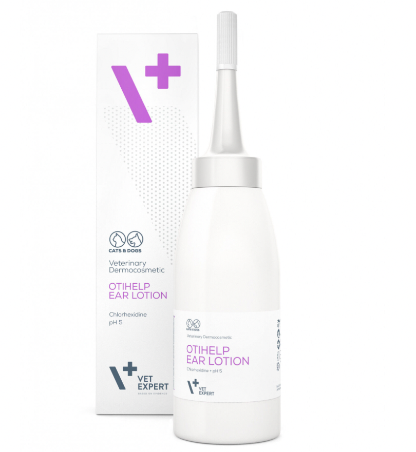 Vet Expert Otihelp Ear Lotion for Dogs and Cats, 75 ml