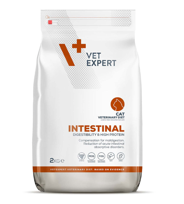 Vetexpert Intestinal Dry Food for Cats, 2kg