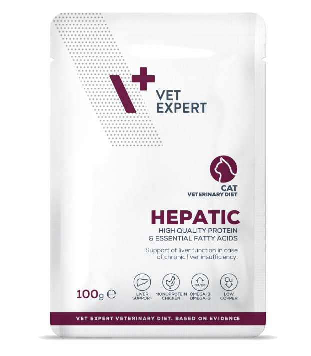 Vet expert Hepatic Wet Cat Food, 100gx12pcs
