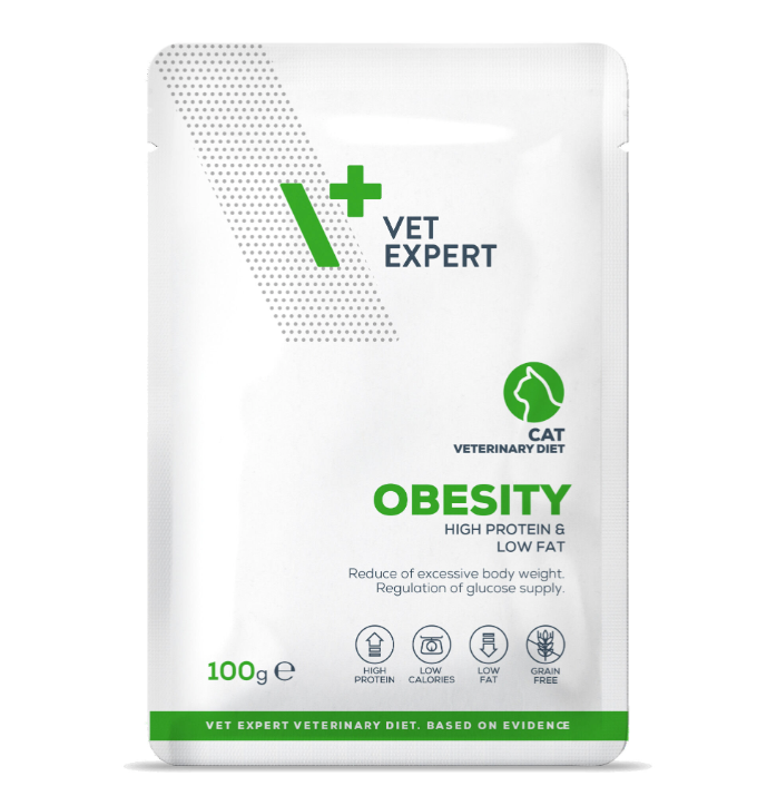 Vet expert Obesity Wet Cat Food, 100gx12pcs