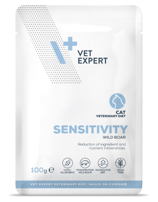 Vet Expert Sensitivity Nassfutter für Katzen, 100 g×12 Stk
