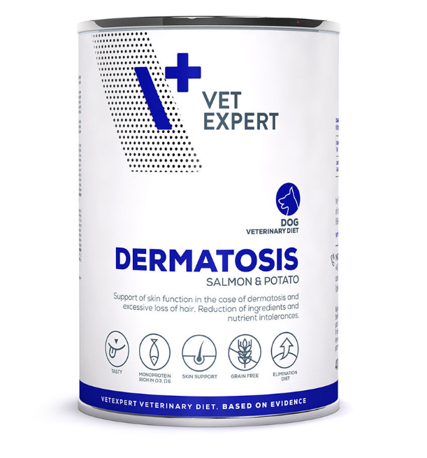 Vet Expert Dermatosis Wet Dog Food With Salmon, 400g