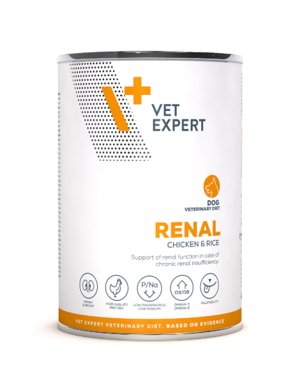 Vet Expert Renal with Chicken and Rice Wet Dog Food, 400g