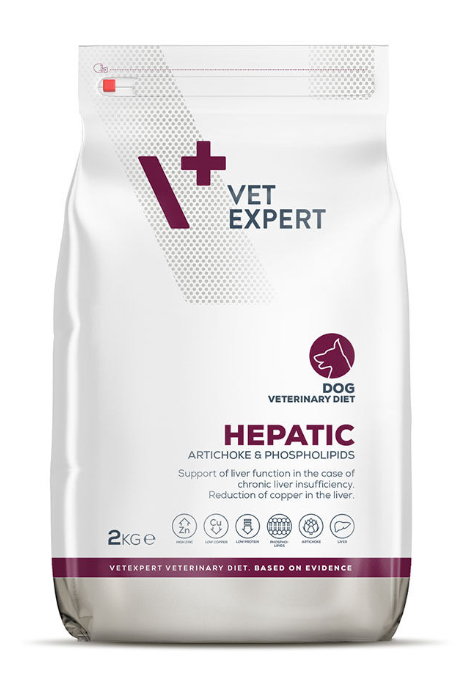 Vet Expert Hepatic Trockenfutter für Hunde 2 kg