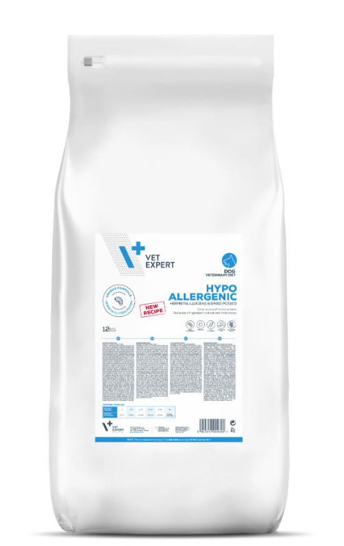 Vetexpert Hypoallergenic Insect Sausā barība suņiem, 12kg