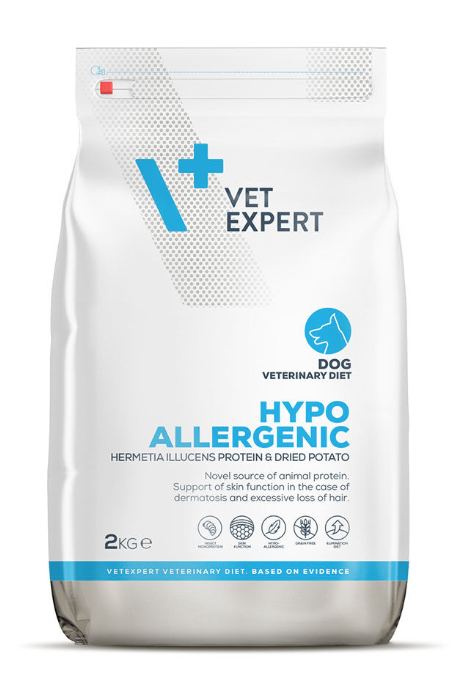Vetexpert Hypoallergenic Insect Sausā barība suņiem, 2kg