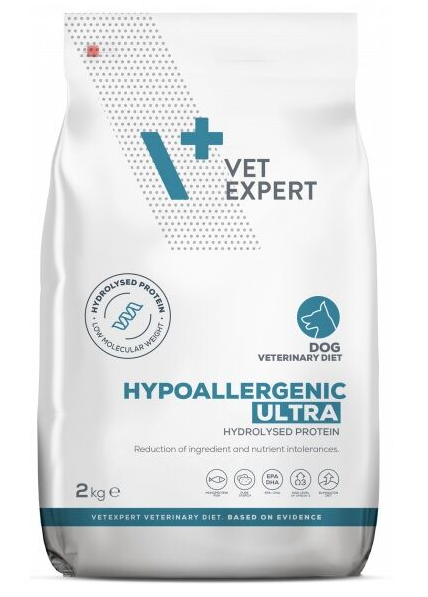 Vet Expert Hypoallergenic Ultra Trockenfutter für Hunde 2 kg