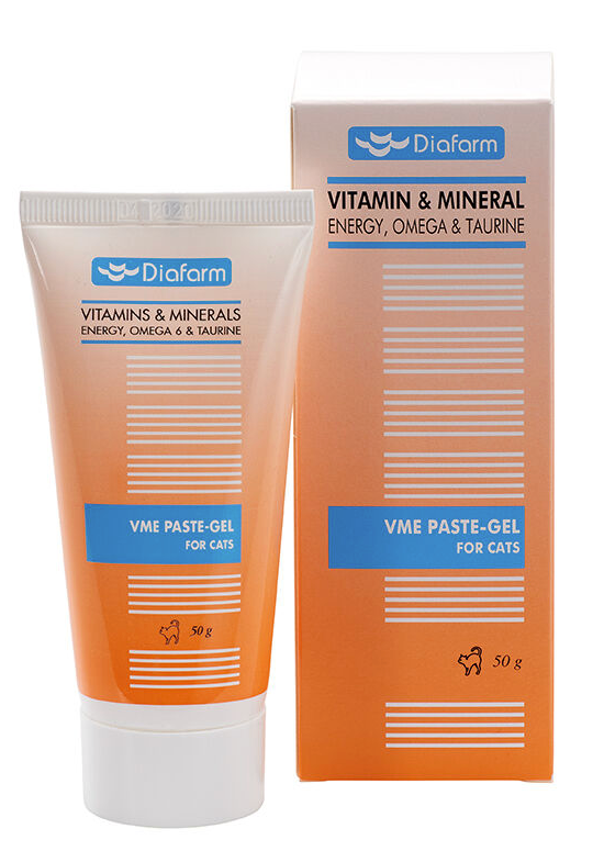 Diafarm Vitamin Energy Paste-Gel+Om6 for Cats 50g